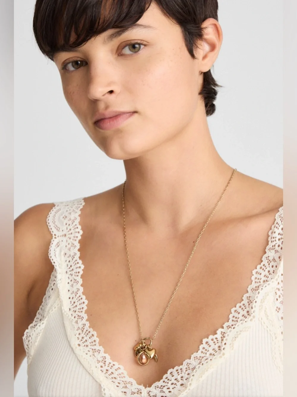 NWT MADEWELL Cluster Charm Necklace Set - Picture 2 of 8